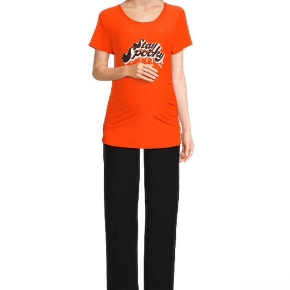 Stay Spooky Maternity Short Sleeve Shirt - Picture 5 of 5